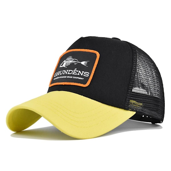 Broderet Baseball Cap Fishbone Vævet Label Broderet Toppet Cap Mesh Cap Buet Skygge Solskygge Sommerhat Solskygge