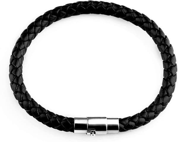 Par Armbånd, Mode Læder Reb Flettet Spænde Armbånd Bangle Wrap Smykker Gave