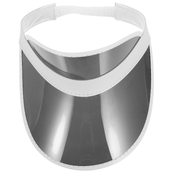 Solskydd Visirhatt Färgad Solhatt Dekorativ Utomhushatt Bred Brätte Solskydd Visirhatt Plast Solhatt（25x20cm，Svart）