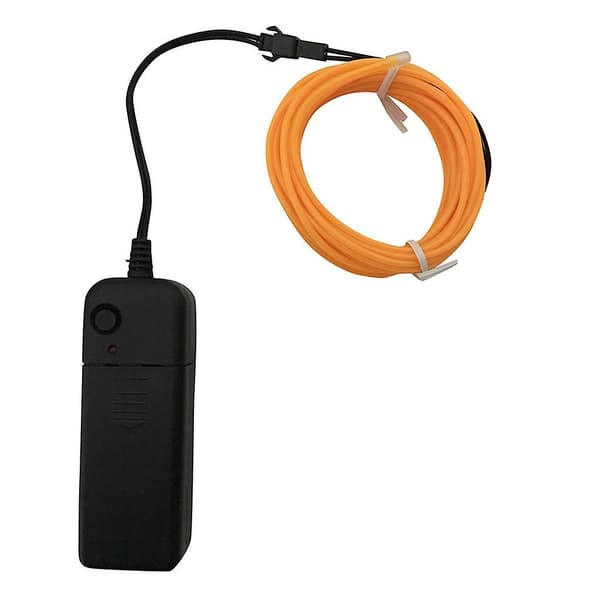 5M Fleksibel LED-lys EL-trådstrengstrimmelrebsgløddekoration Neonlampe USB-controller（Rød）