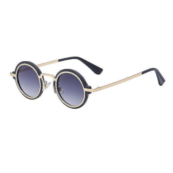Uusi muoti goottilainen steampunk aurinkolasit miehille pyöreä punk retro silmälasit sävyt aurinkolasit naisille Lentes De Sol Hombre Uv400（7）
