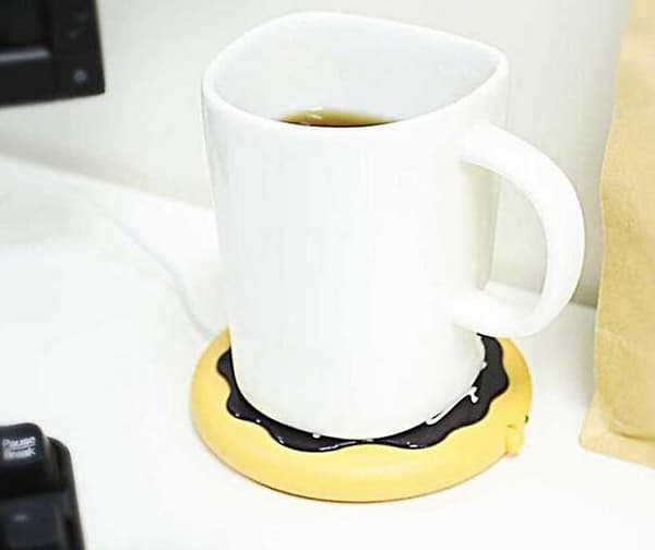 Dww-USB termisk pudeunderlag kage donut varm underkop sød skrivebords gadget