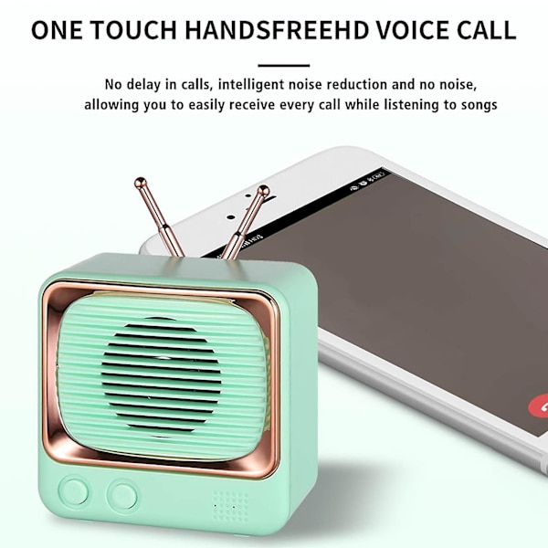 Kaiuttimet Bluetooth Langaton Retro Bluetooth Kaiutin Langaton Vintage Pieni Kaiutin Stereoääni Handsfree-puhelu Älypuhelimelle Koti