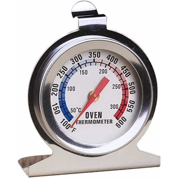 Ugnstermometer, 300℃/600℉ matlagningstermometer, rostfri ståltermometer för vedugn, brödugn, bakverk