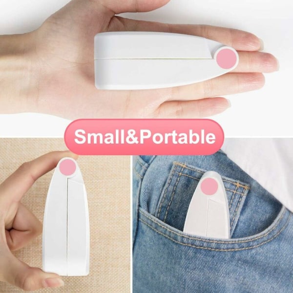 Minikokoontaitettava kädessä pidettävä tuuletinpöytätuuletin, ladattava kannettava pieni USB tuuletin Minituuletin, vaaleanpunainen, ladacea