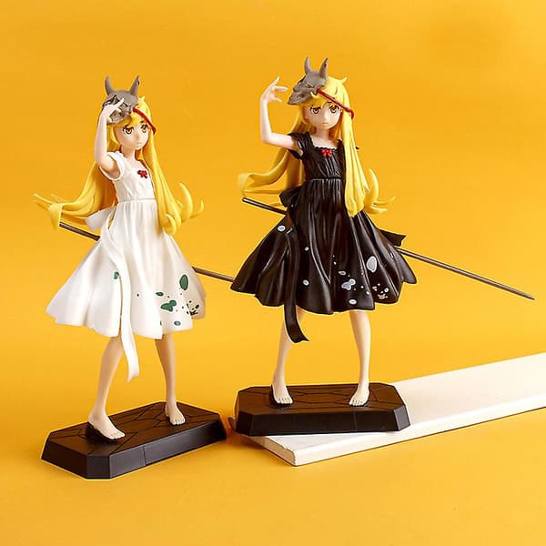 Shinobu Oshino Monogatari Special Color PVC Actionfigur Samlarobjekt Modell (Vit)
