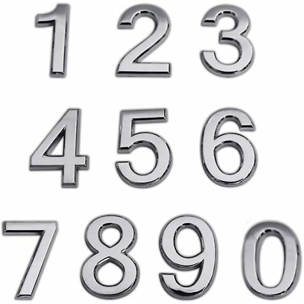 Husnummer brevlåda husnummer klistermärke 0 till 9 gatunummer adress design klistermärke husnummer kontor sovrum husnummer design