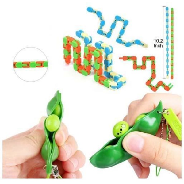 Nya PRO 24 st. Fidget Pop it Toys Set -paket för barn och vuxna