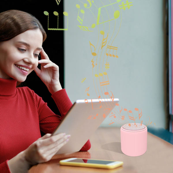 Bærbar Bluetooth-høyttaler på salg, Bluetooth 5.0 Dual Pairing Trådløs Mini-høyttaler, 360 Hd Surround Sound & Stereo Bass, 24 timer, Egnet for reiser