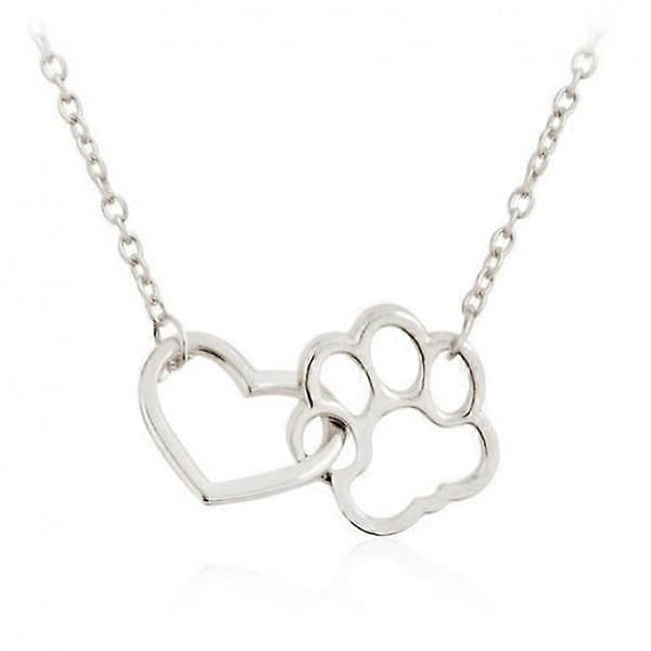 Halsband - Tass - Hjärta Silver