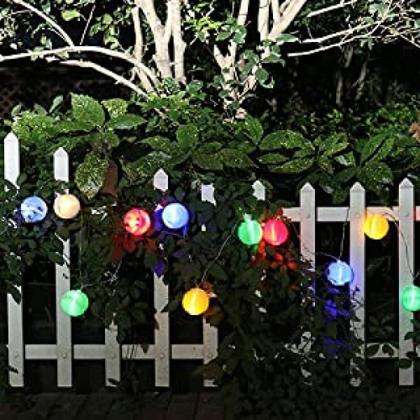 30 fargerike LED Fairy Lights Lampion/lanternedekorasjon for hagejulefest bryllup innendørs og utendørs solenergi