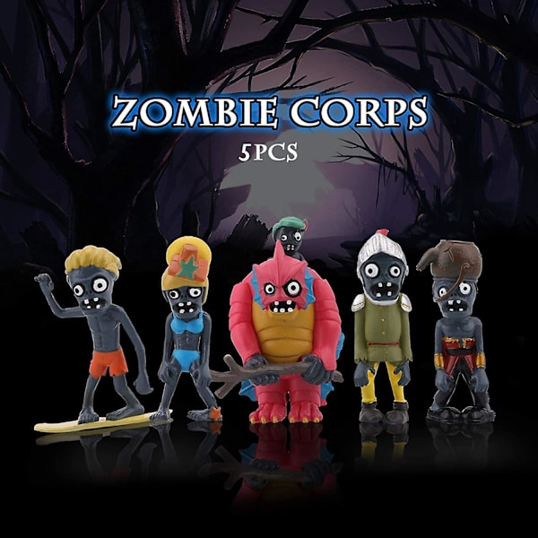 10 stycken Plants Vs Zombies 2-serie PVC-leksaker, Plants Vs Zombies Garden Warfare 2-gåvor Zombie-leksaker för barn och fans