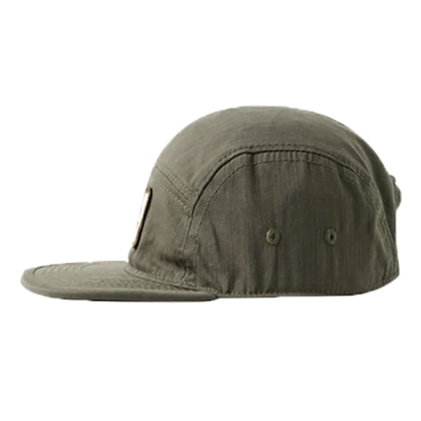 Snapback-kepsar för män och kvinnor Justerbar skärm Hög topp Kepsen för shopping Camping Promenader(Flat Edge WILD-svart)