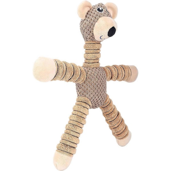 14-tums Squeaky Plysch Hundeleksaker, Fyllda Djur Plysch Tuggleksaker med Kvitter - Hållbara Hund Tuggleksaker för Valp Små Mellanstora Hundar Minskar Tråkighet