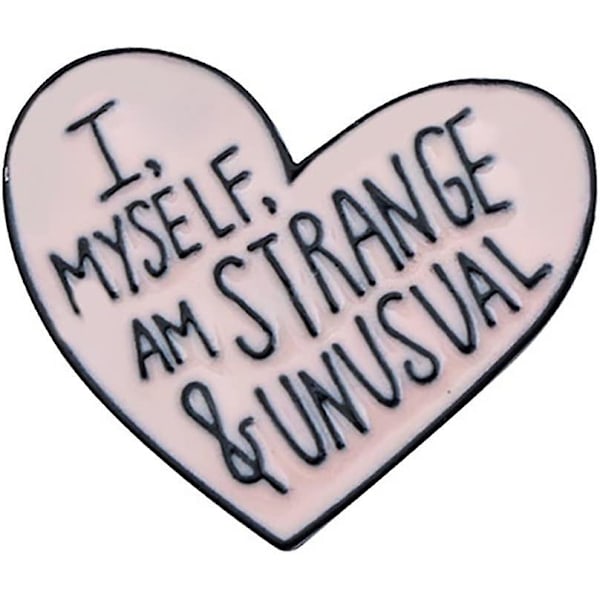 Tegneserie Badge Kreativt Kærlighedsbrev Bånd Brosche Sød Pin Kreativ Halsudskæring Dekoration Ko Til Rygsække (C En Størrelse)（Gratis Størrelse，C）