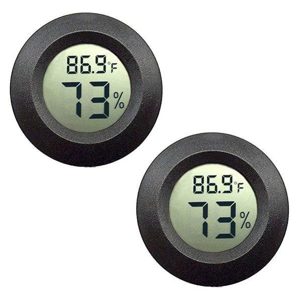 2st Mini Hygrometer Termometer Digital LCD Display Inomhus/utomhus Hygrometer Temperatur