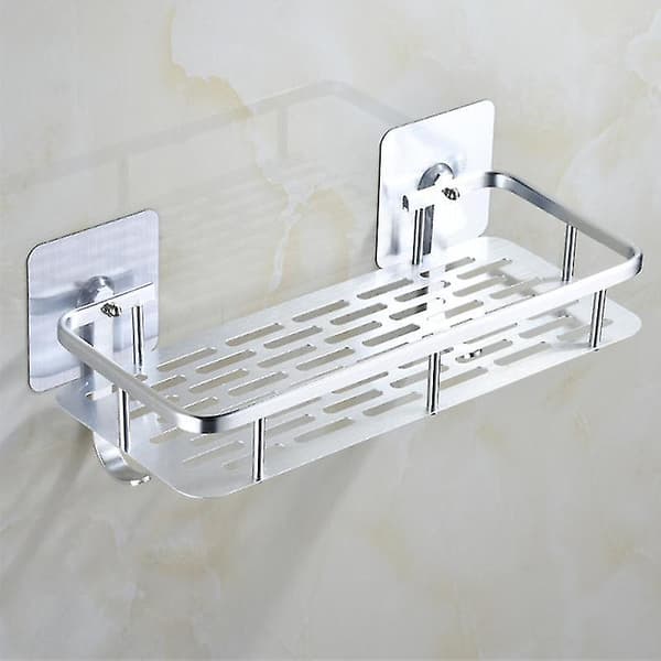 Badrumshyllan Badrumshyllan Duschbaskor Badrum Självhäftande Duschyllan 2 Krokar Utrymme I Duschen Organizer Aluminium Ingen Spik Ingen Dripp