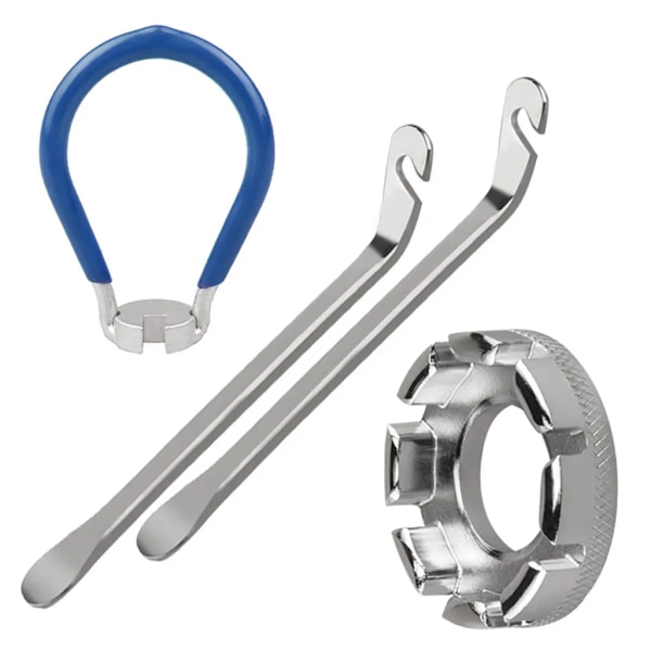 4-pack verktyg för cykelekrar Cykelekrar skiftnyckel Fickverktyg 6 i 1 Cykelhjul Distansverktyg Rätt verktyg med däckspak