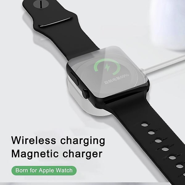 Trådlös laddare för Iwatch1, Iwatch2, Iwatch3, Iwatch4, Iwatch5, Iwatch Wirelss-laddare, vit klocka Wirelss-laddare, Wirelss-laddare F
