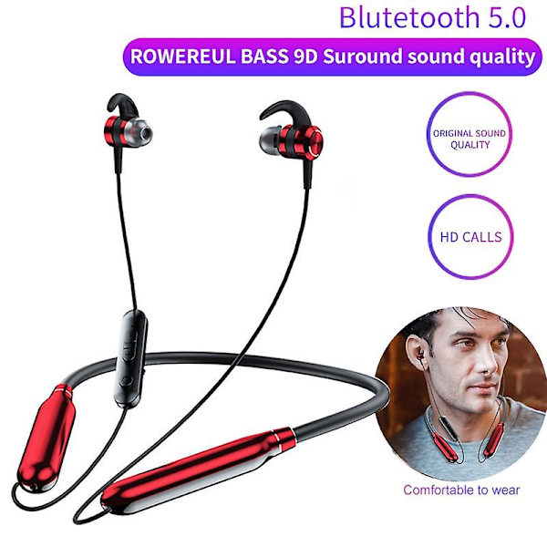Pitkäkestoinen Bluetooth 5.1 -kuuloke Langaton urheilukuuloke Magneettinen kaulapanta Kuulokkeet Hifi-stereokuulokkeet Bluetooth-kuulokkeet mikrofonilla