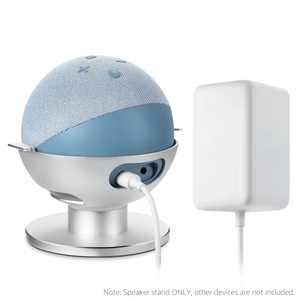 Smart högtalarstativ med Echo Dot 4:e generationens högtalarstativ i aluminiumlegering, ersättning för Echo Dot 4 högtalarstativ