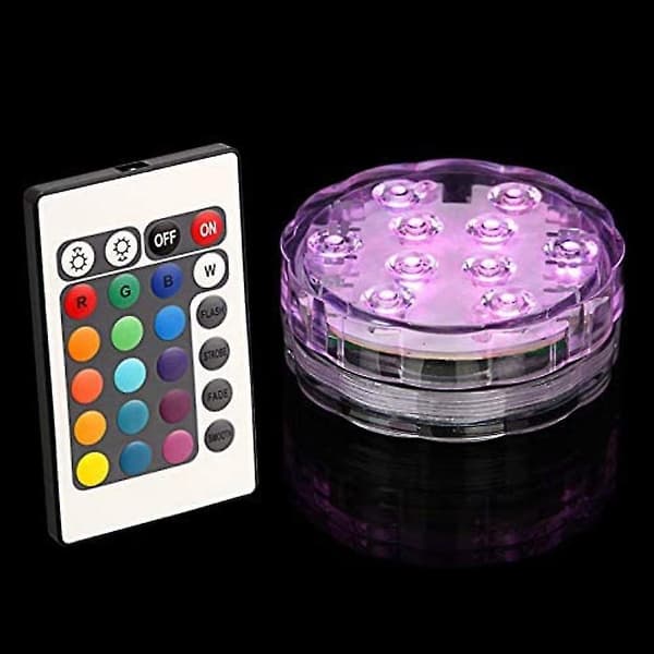 Undervanns LED-lys 10 LED Ip68 Vanntette undervanns LED-lys