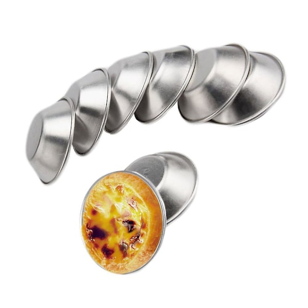 20 st aluminiumformar för äggtartletter, muffins, kakor och pudding