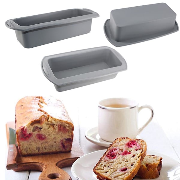 Silikone Brødform Non-Stick Silikone Bageform Bageform-Grå