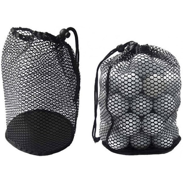Golfboldposer 2 stk Nylon Nylon Snørebånd Net Opbevaringspose 22*20cm