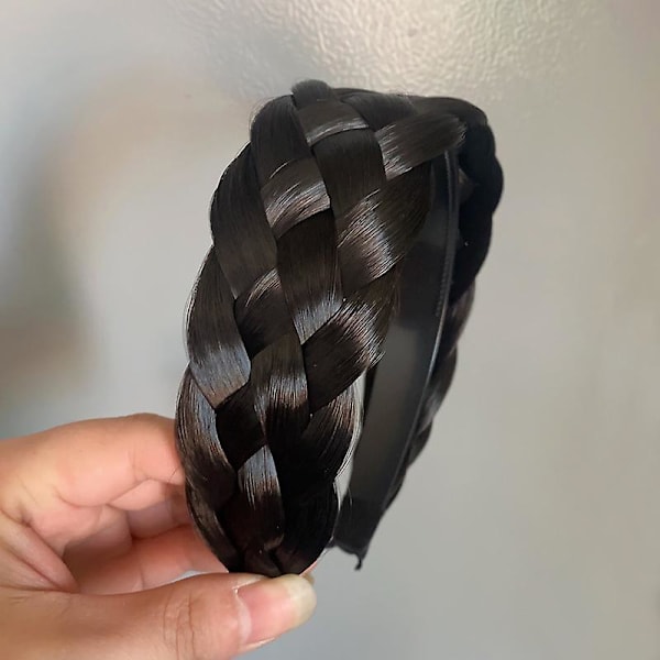 5 Strands Syntetisk Flätad Pannband Peruk Klassisk Stil