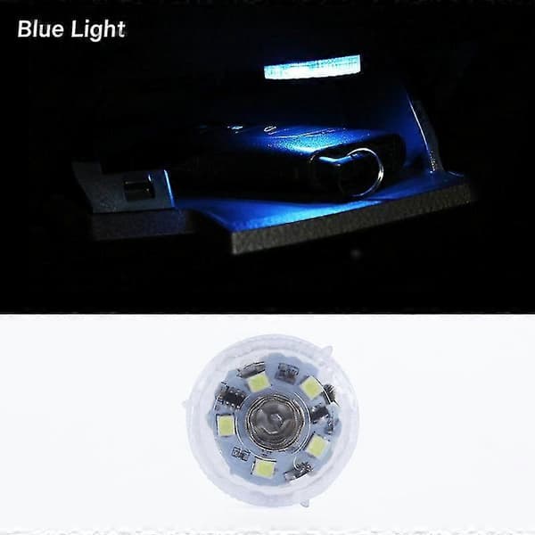 Bil Mini LED Touch Switch Lys Auto Trådløs Ambient Lampe Nat Læselampe (Hvid)