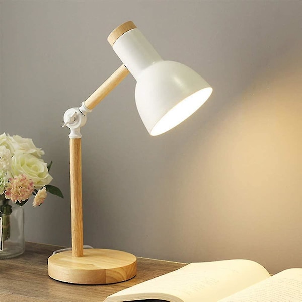 2024, Dekorasjon Bordlampe Led Skrivebordslampe E27 Stue Tretrelampe Moderne