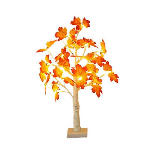 1 kpl USB-koivuvaahteranlehtipuu lamppu joulu pääsiäinen kiitospäivä koriste (38X11X5.5CM, lajiteltu väri)