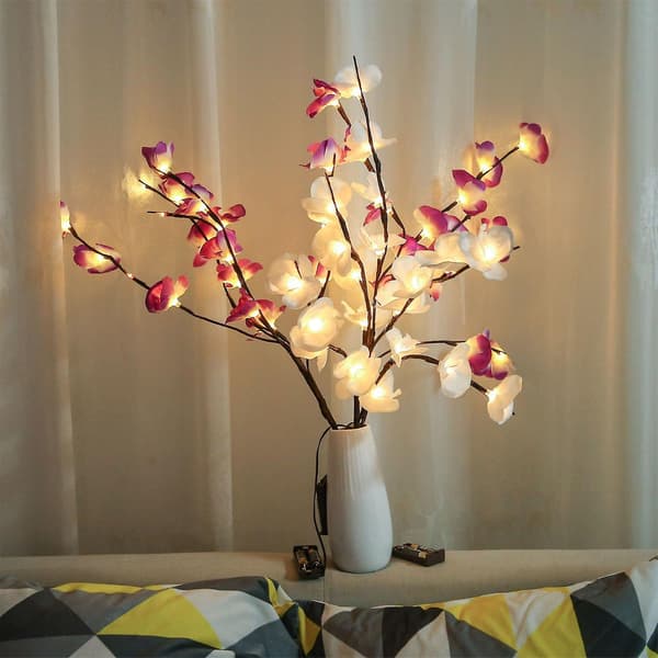 Julepynt Jule LED Phalaenopsis Grenlys 2 stk
