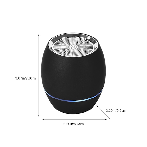 Älykäs Bluetooth-kaiutin Mini-subwoofer Metalliteksturoitu kannettava langaton korttipaikka-kaiutin