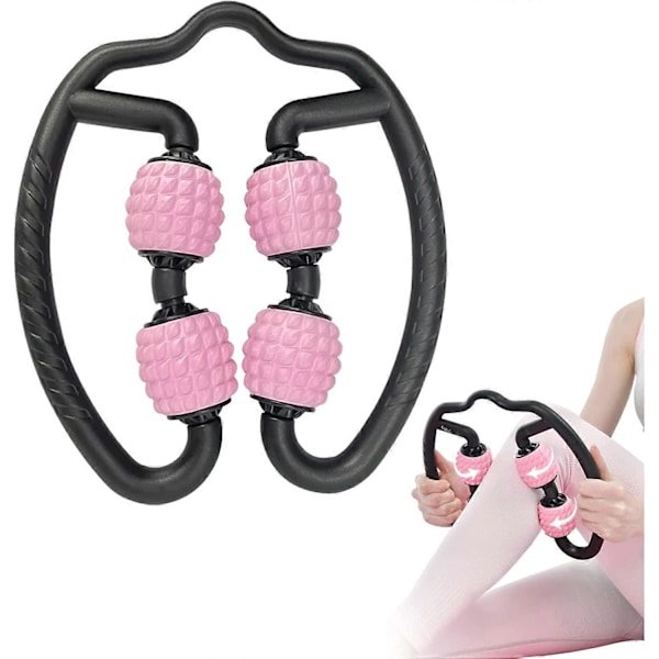 Muskelvals Cellulitmassager, Skumrullar för Muskler Djupvävnads Triggerpunktsmassagerverktyg för Ben Lår Arm Nacksmärta Relief, Fit Roller Pro