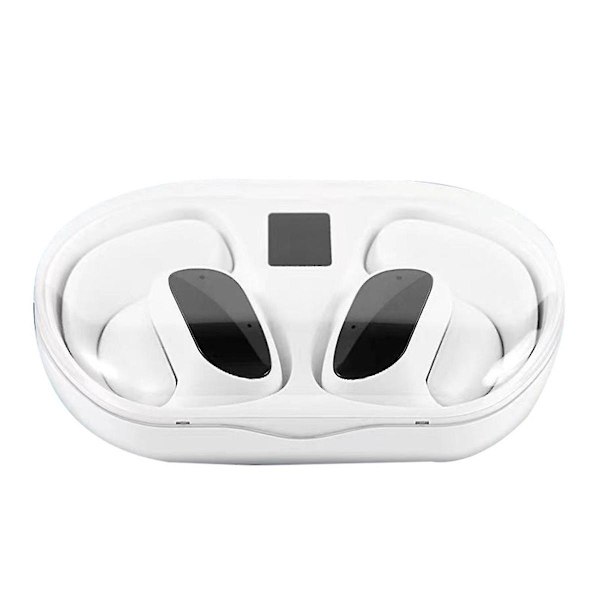 Air Conduction Earphone Hanging Ear Bluetooth Headset Bluetooth 5.3 Trådlöst Headset Trådlös Laddning Earphone Vit（Vit）