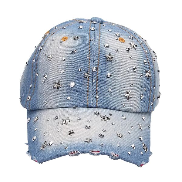 Dww-Rhinestone baseball cap - fuld af stjerner, cowboyhat med hot drilling, tip drilling hat