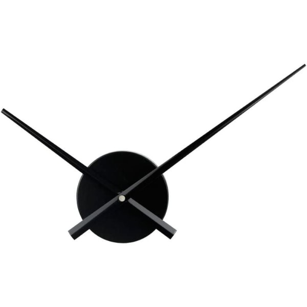 Stort vægur - 3D-nåle - Quartz Movement Clock Craft Home Decor - Sort - DKSFJKL