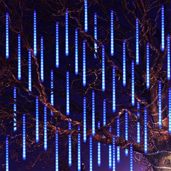 30CM Fest LED-lys Bruser Regn Snefald Træ Have Udendørs