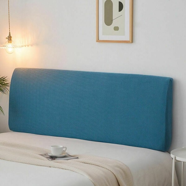 E Elastiskt dammskyddat cover - Elastiskt cover - blått - 150cm för sänggavel 140-170cm
