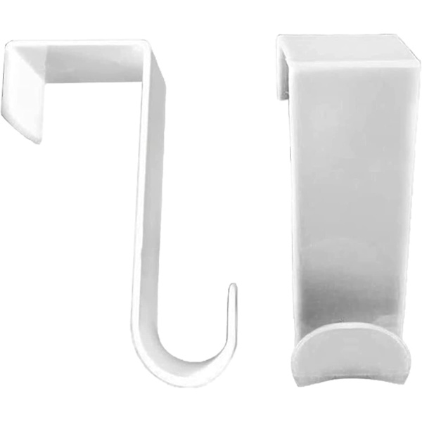 2-pack över dörrkrok, vit, W, 2-pack