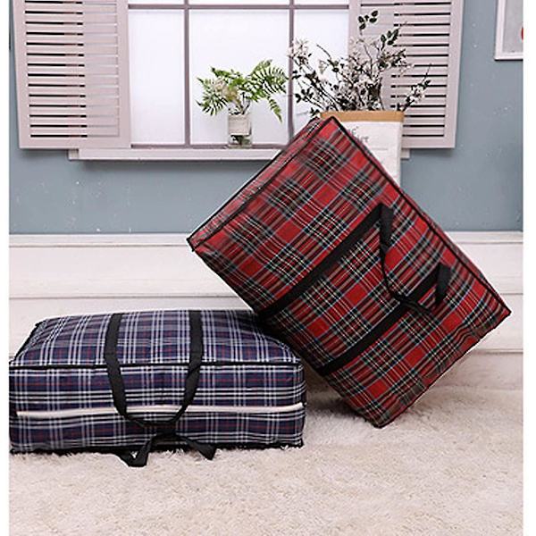 Ekstra store opbevaringsposer, tote flyttebagagepose 118l(2-pak), stor kapacitet tøjopbevaring