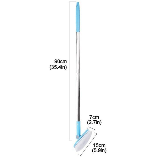 Kylpyhuoneen, ammeen ja suihkun pyörivä puhdistusharja, laatta ja laasti - 7 cm leveä - 90 cm pitkä - sisäkahva ja keittiö - puhdistusharja -
