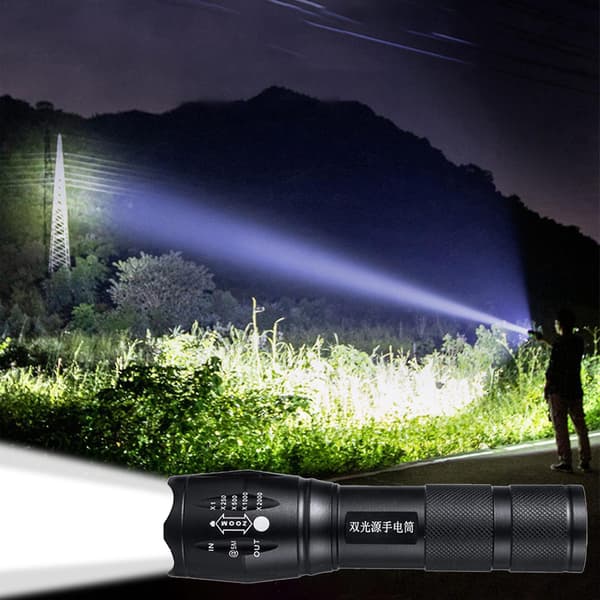 Ladattava LED-taskulamppu, 250 000 lumenia