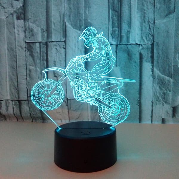 Lightzz Snavs Gaver Til Drenge, Motocross 3d Natlys Illus