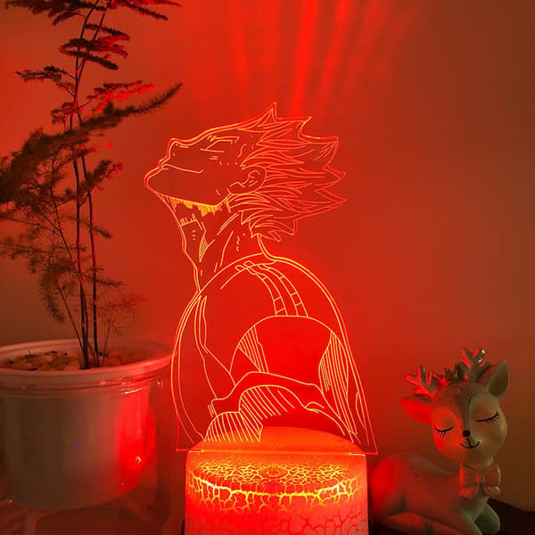 3D LED illusjonslampe Anime Volleyball Gutt Natt