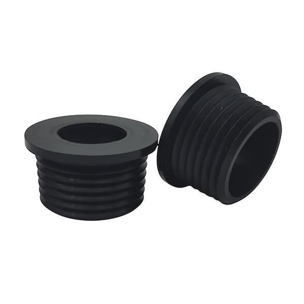 Gummimuff, diskbänksplugg diskbänksplugg för kök dräneringsrör packning maskintätningsplugg 5,5*3,2*4,7cm svart 2st
