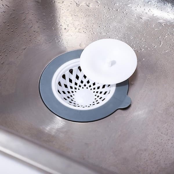 Kök Filter Avlopp Rund Kökshandfat Med Lock Stopper Avlopps Plugg