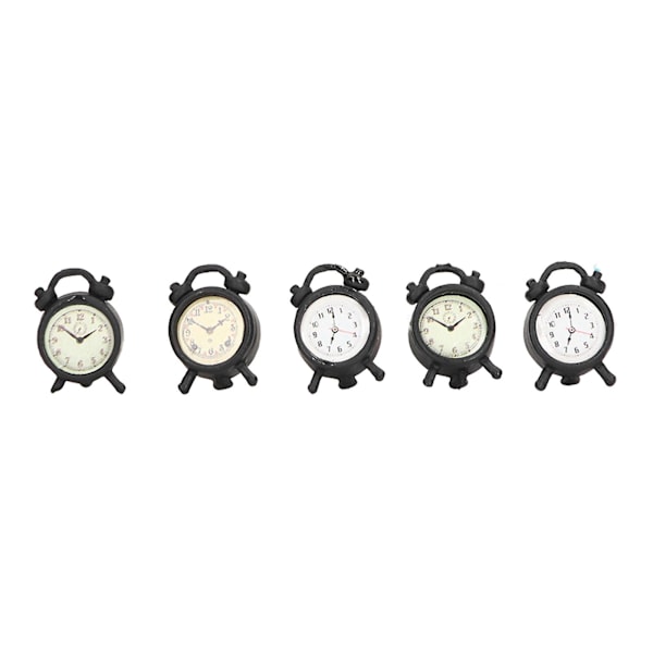 5PCS Dukkehus Alarmklokke 1:12 Skala Naturtro Modell Dukkehus Miniatyr Alarmklokke for Barn for 1:12 Dukkehus